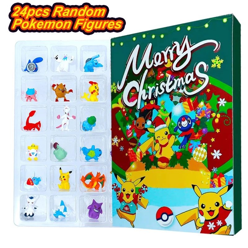 Pokémon Mini Figure Advent Calendar Gift Box – 24 Character Toys