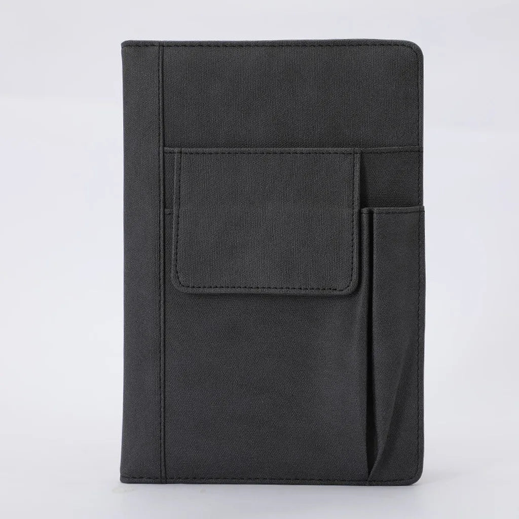 Storage Pocket Notebook Delicate Pu Cover Notebook Pen Loop Journal Rounded Corner A5 Notebook For Personal Use Gift Office Use