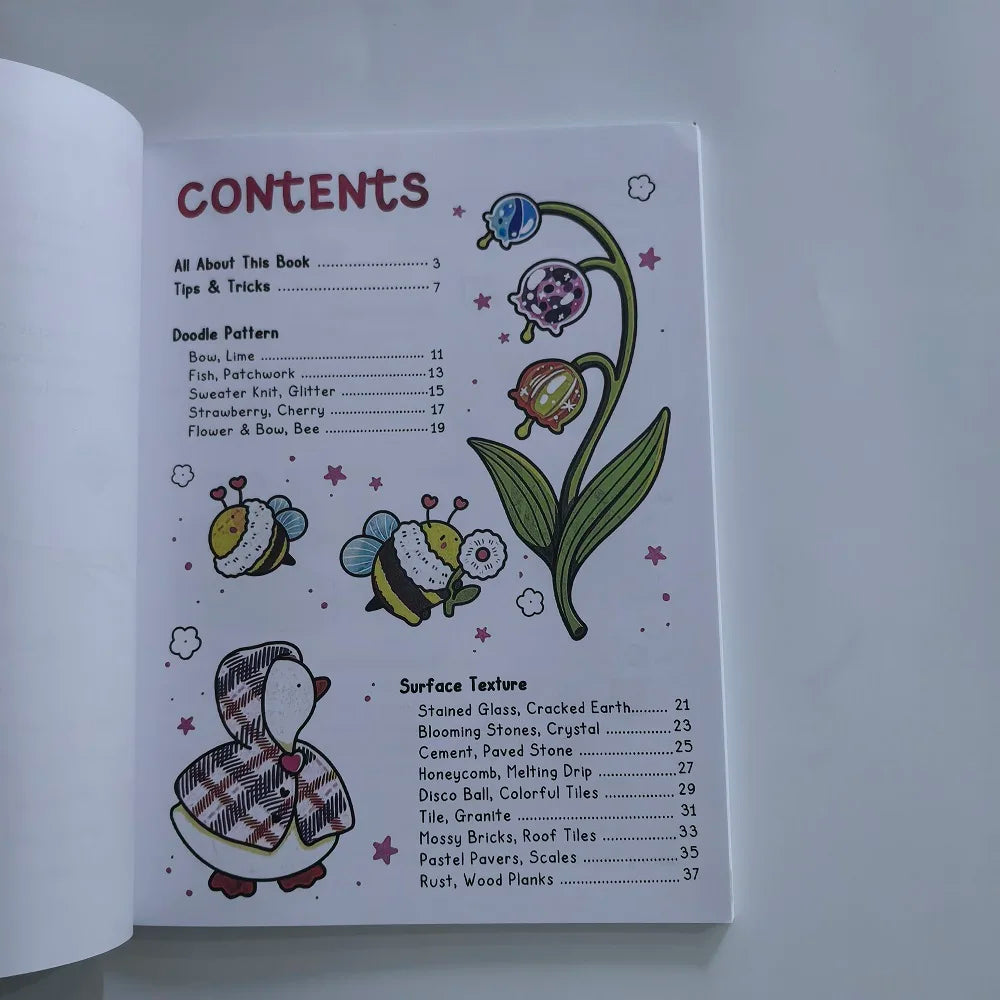 Coloring Book for Adults/Kids - How to Draw Patterns: Easy and Fun Step-by-Step Guide for Unique Creations,Cultivate imagination