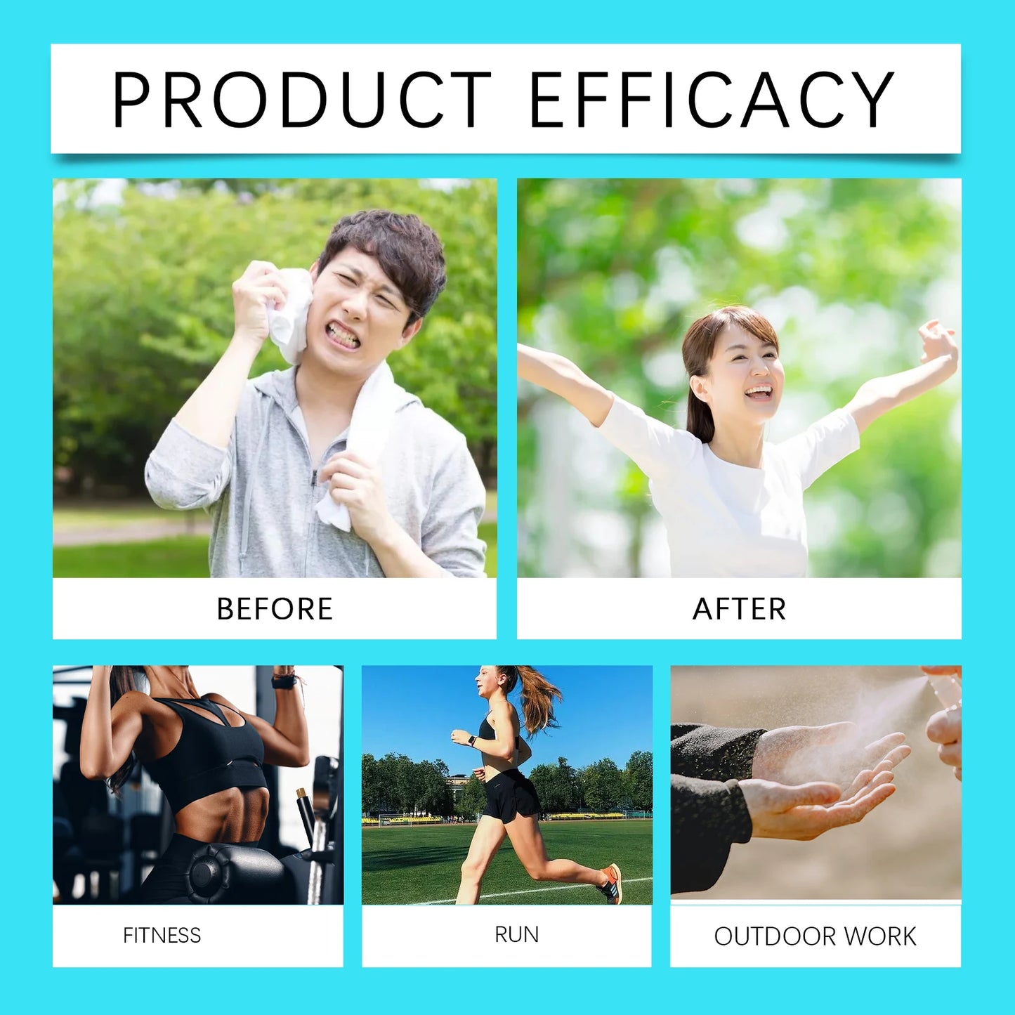 Cooling Spray Portable Outdoor Cool Sensation Body Spray Summer Instant Refreshing Mist Anti-Heat Hydrating Gentle Skin Care