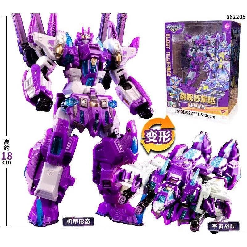 Glory Alliance 5 Transformation Robot Action Figure Deformation Machine Mecha PENTATRON Model Blue Cars Bot Toys For Gift