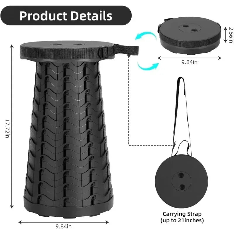 New folding stool telescopic stool outdoor chair portable small bench camping stool fishing stool Mazar home