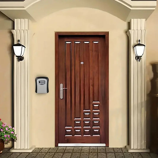 Waterproof Portable Combination Key Lock Box - Secure Realtor Style with Code for Home And Car Keys Ideal Key Storage Solution