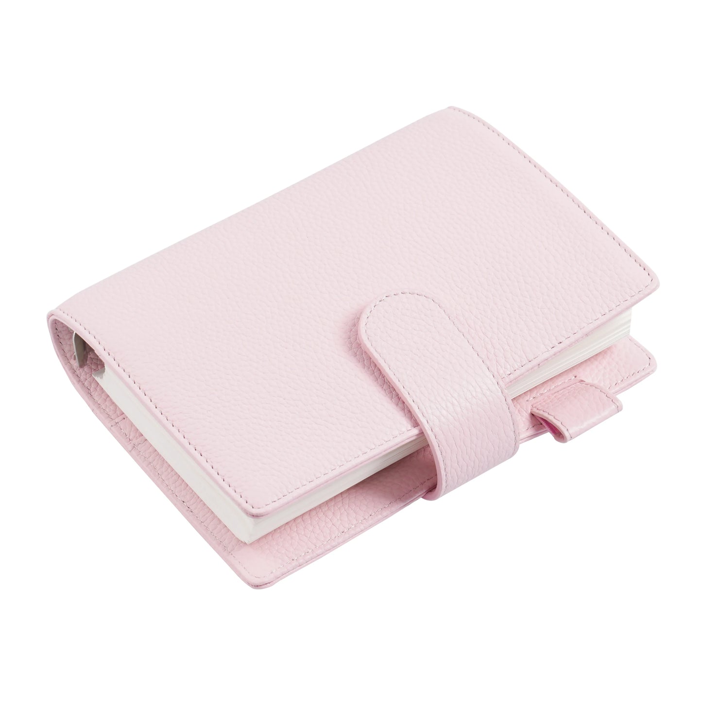 Moterm Personal Elite Rings Planner Without Back Pocket Pebbled Grain Leather Notebook Journal with 25mm Rings Organizer Cover
