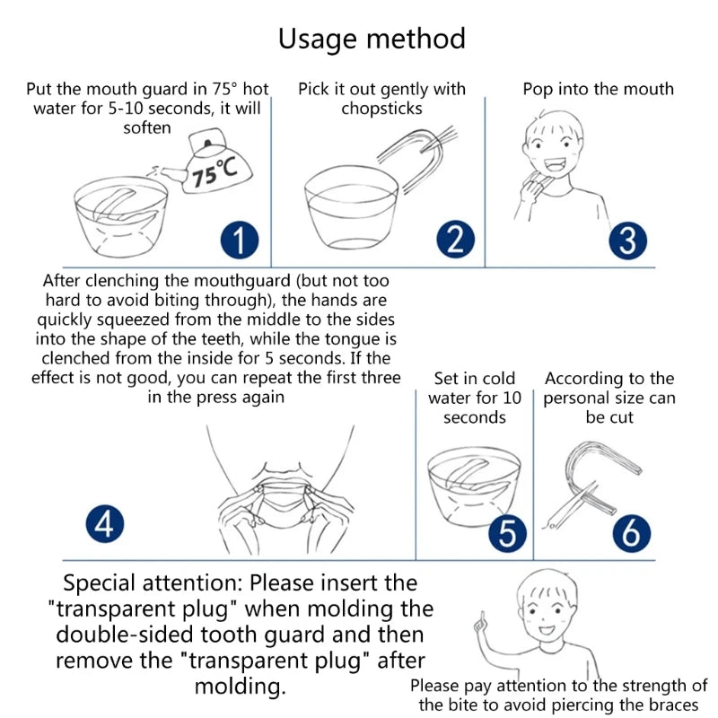 Silicone Mouthguard Teeth Protector Guard Mouth Tray For Bruxism Grinding Anti-Snoring Teeth Whitening Boxing Protection