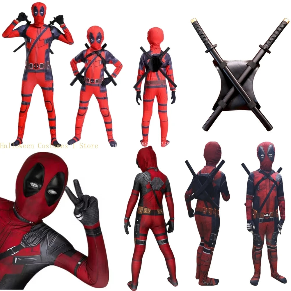Cosplay Costume for Kids Adult Child Halloween Costumes Boys Jumpsuit Bodysuit Outfits Dress Up