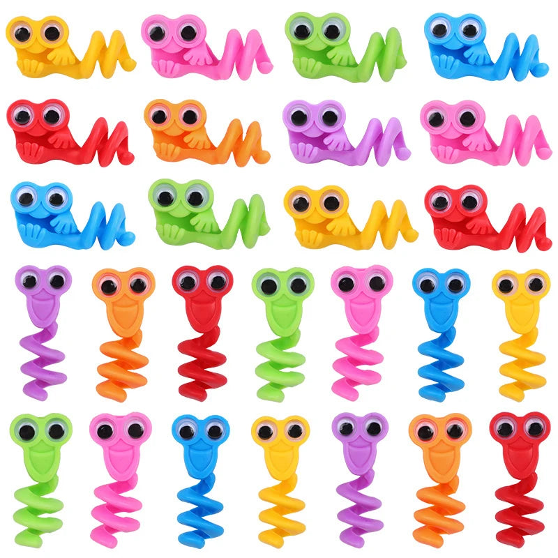 10-50Pcs Cartoon Big Eye Pencil Topper Funny Pen Cap Kids Birthday Party Favors Pinata Filler Christmas Gifts Toy School Rewards