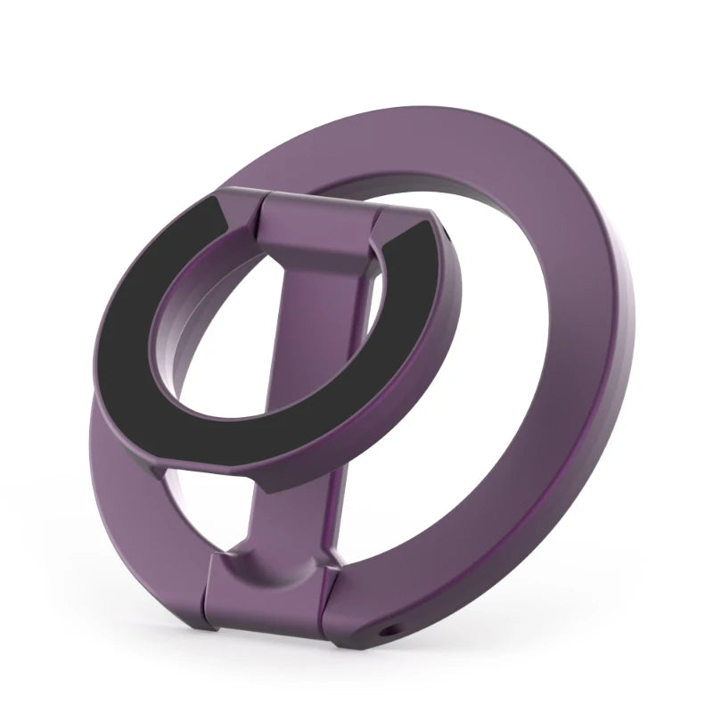 For Double-Sided Magnetic Phone Ring Holder for MagSafe Kickstand Magnet Grip for iPhone 16 15 14 For Huawei Xiaomi Stand Holder