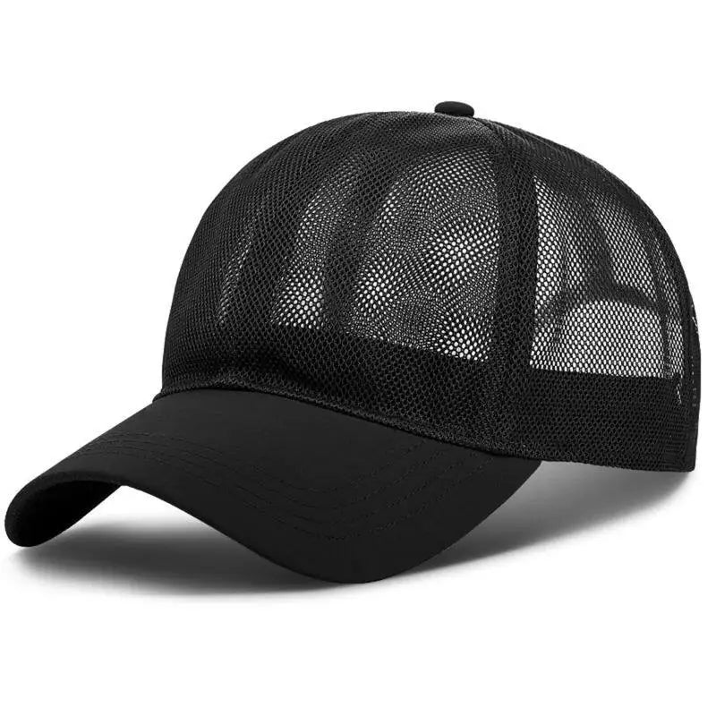 Men Women Summer Full Mesh Baseball Cap Quick Dry Cooling Sun Protection Hiking Golf Running Adjustable Hat