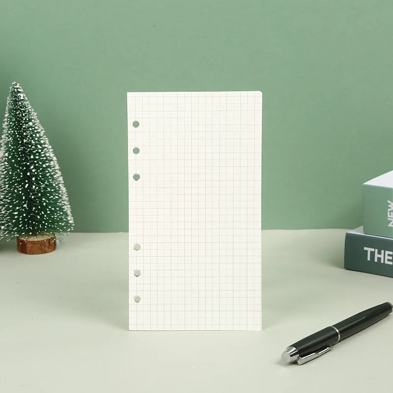 A5 A6 A7 Loose Leaf Notebook Refill Spiral Binder Inner Page Weekly Monthly To Do Line Dot Grid Inside Paper Stationery
