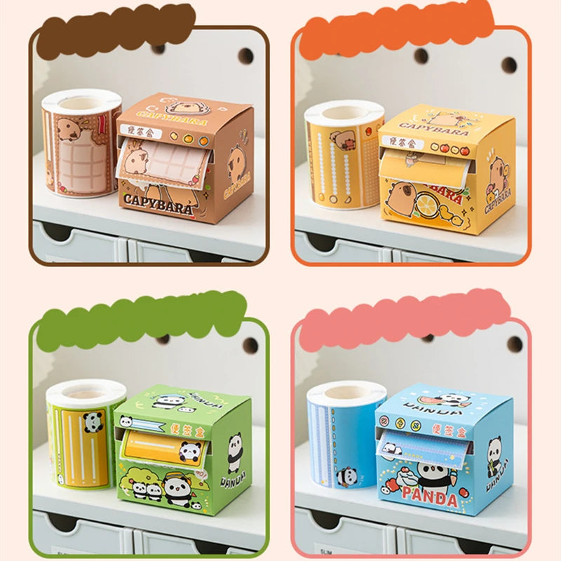 256 Sheets Pull-out Cartoons Sticky Notes Pads Posits Stationery Paper Stickers Posted It Memo Notepad Notebook Message Sticker