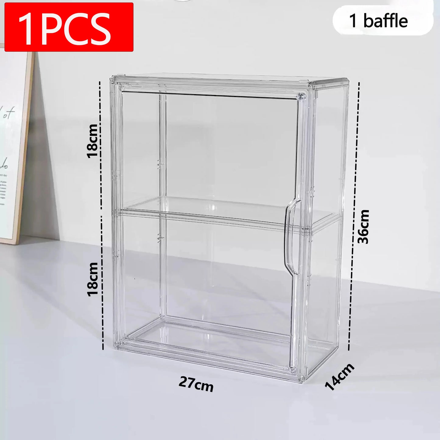 New Labubu Storage Box Transparent Acrylic Display Boxes Dustproof Doll Figure Blind Box Organizer Cabinet Display Stand