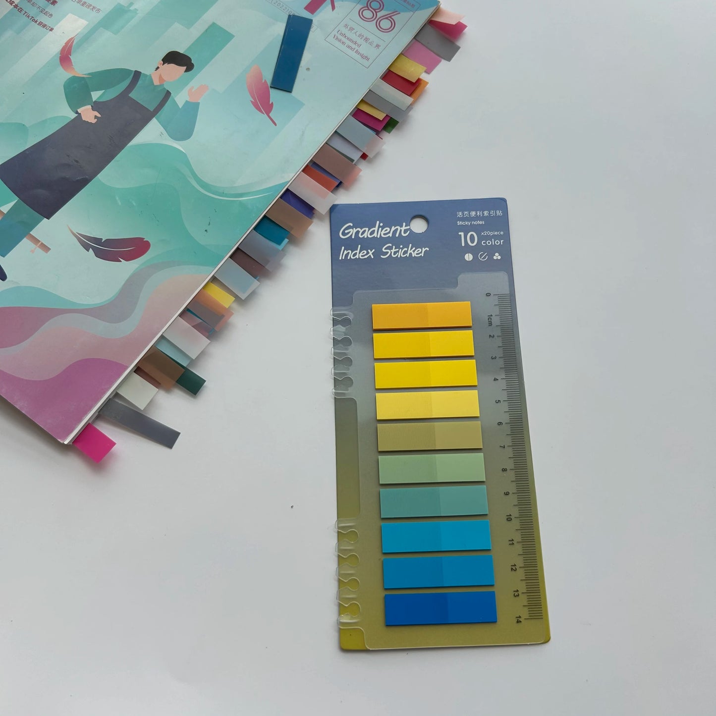 200 Sheets Transparent Sticky Notes Self-Adhesive Annotation Books Notepad BookmarksTabs Memo Posted It Pad Index Stationery