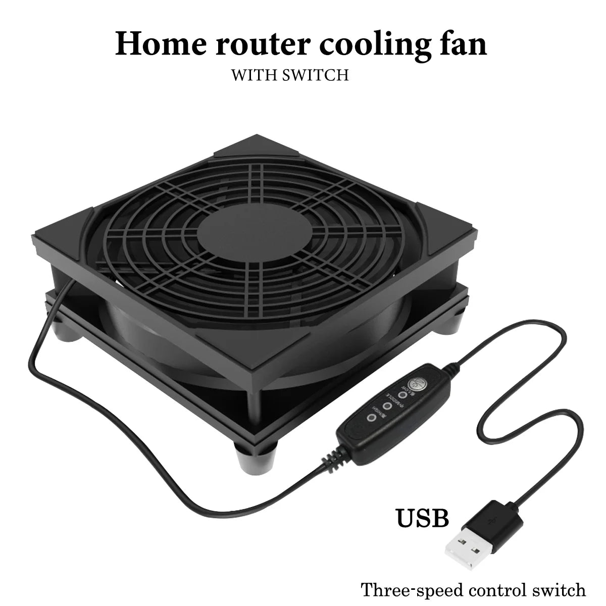 1pc USB supports 3-speed adjustment. The computer fan is silent. The 5V power supply fan is equipped with a speed controller, su