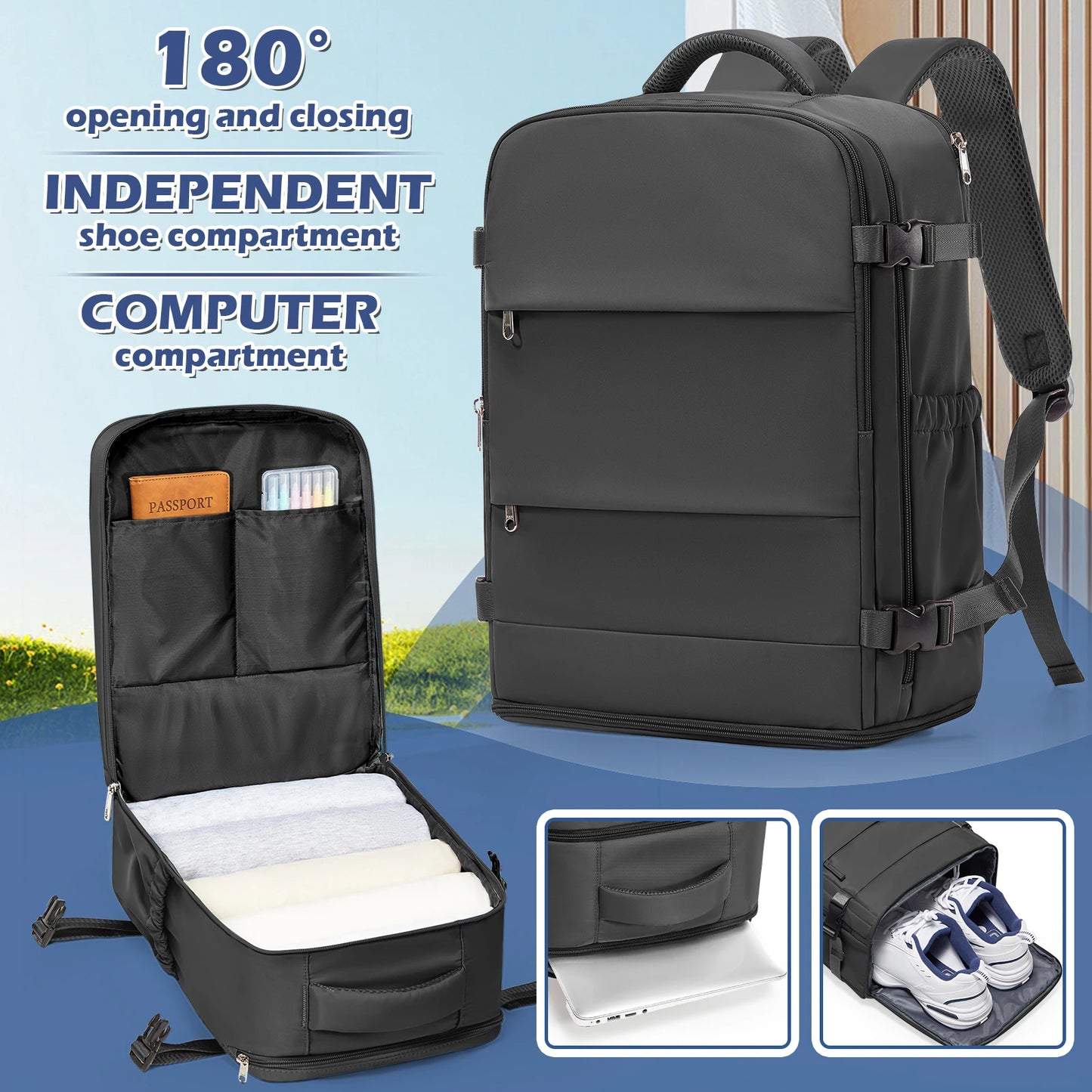 Backpack Travel 40x30x20 Ryanair Fashion Laptop Bag Women Waterproof backpack Cabin Bag Carry ons Notebook Backpack School Bag