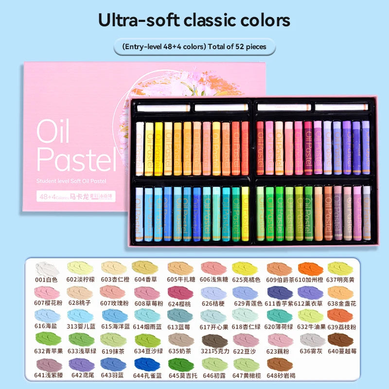 Artist Soft Oil Pastel Set 24/36/48 Colors Professional Painting Drawing Graffiti Art Crayons Washable Non Toxic Oil Paint Stick