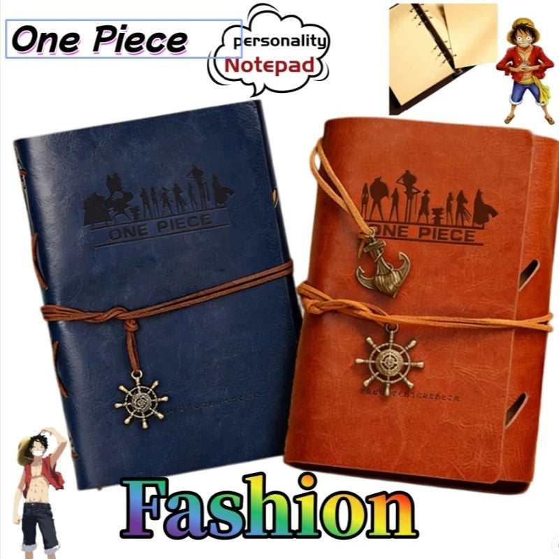 One Piece Luffy Blank page Notebook Cute Fashion Cartoon Personalized Creative Kawaii Simple Journal Birthday Gift for Friends