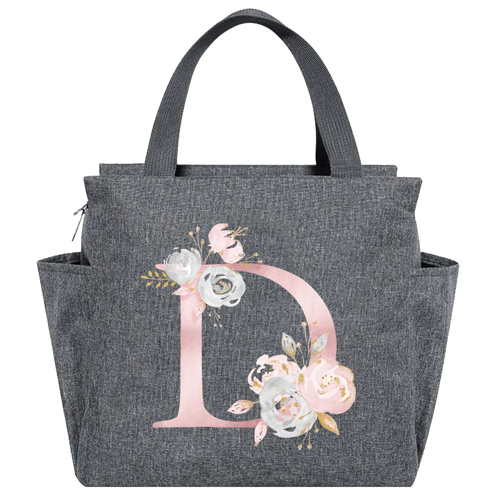 Insulated Lunch Bag  Cooler Lunch Box Portable Insulated Canvas Bento Pack Thermal Food Picnic Rice Bag For Women Kids