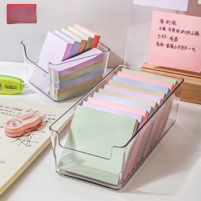 100 Sheets Full Stick Color Sticky Notes Pads Ins Style Memo Notepad Stationery for School Office Message Stickers Posted It