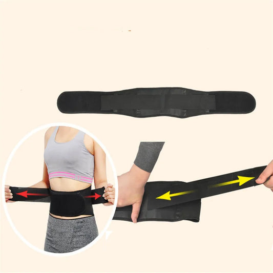 Adjustable Self-Heating Waist Support Belt Lumbar Brace with Massage Band Back Pain Relief Health Care Protector Band