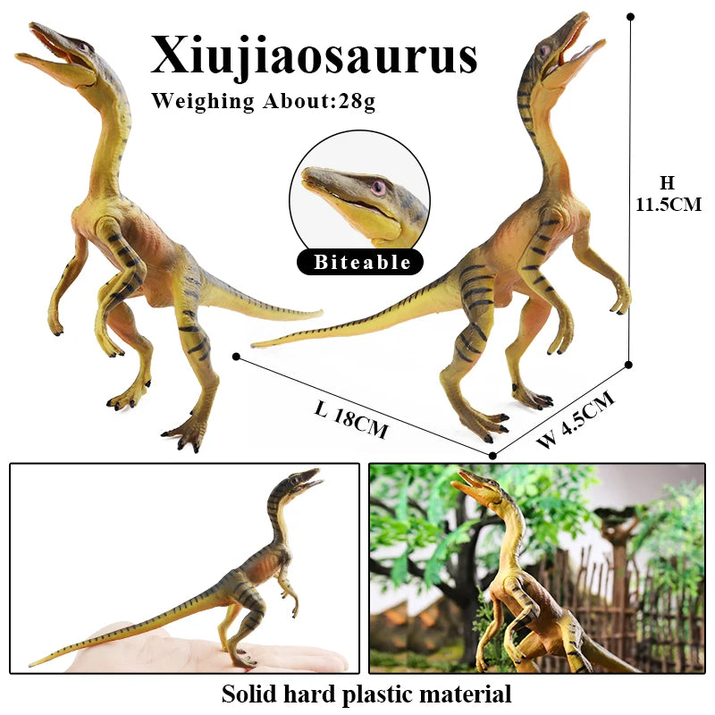 Oenux Jurassic Dinosaur Figurines T-Rex Velociraptor Spinosaurus Dilophosaurus Animal Model Action Figures Collection Kid Toy
