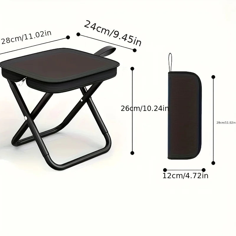 Lightweight Sturdy Frame Portable Heavy Duty Folding Camping Chair for Adults Outdoor Use Supports 440lb Capacity