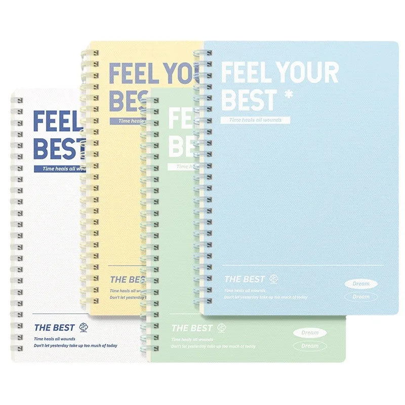 A5 B5 Thickened Spiral Notebooks Perforated Pages Loose-leaf Notebook for Students School Office Stationery Supplies