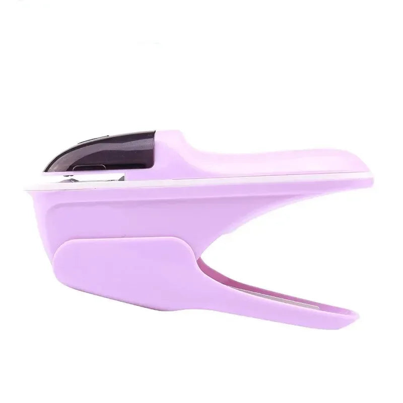 1PC hand-held stapler without nails, bill paper and handbooks, document binding, office, home and school binding supplies