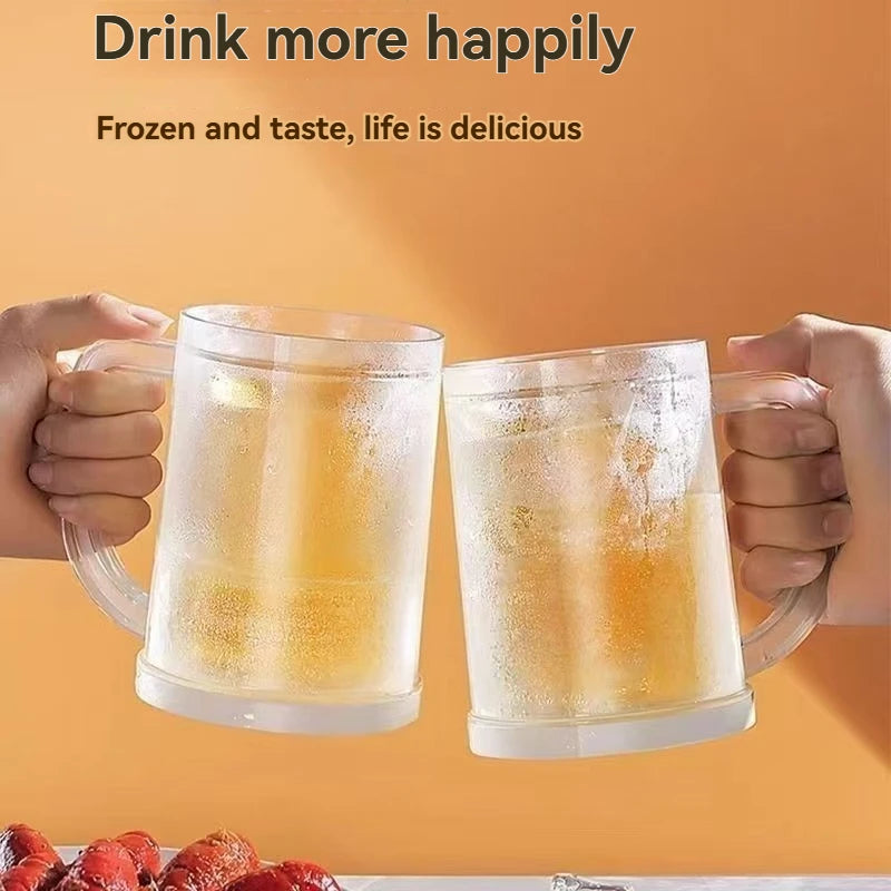 Double-layered ice cups, Perfect for a pool party to keep you cool throughout the summer.double-layer beer mugs, chilled cooling