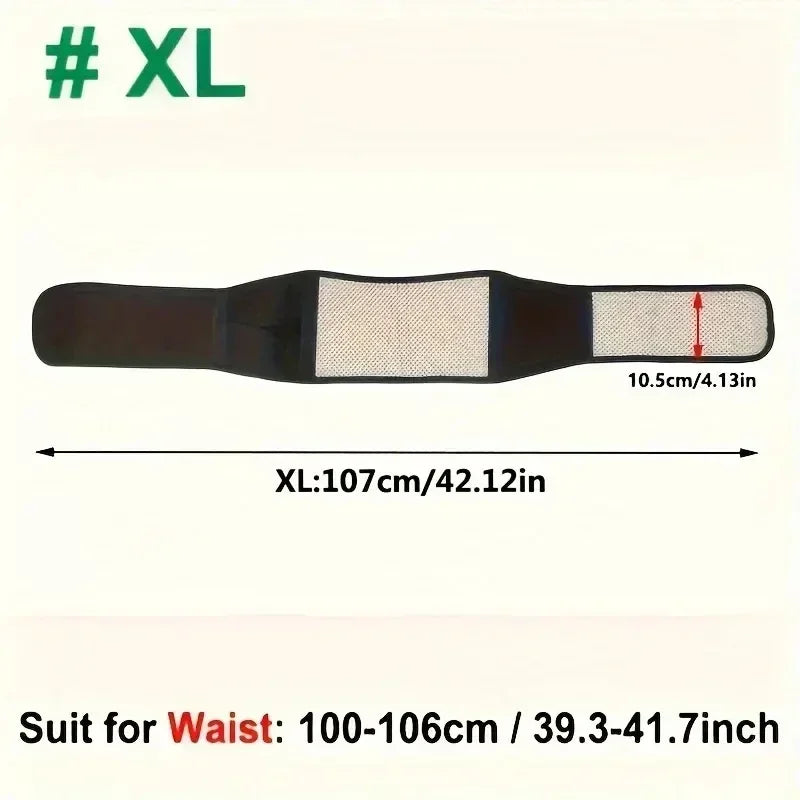 Adjustable Tourmaline Self-heating Magnetic Therapy Waist Belt Lumbar Support Back Waist Support Brace Double Banded aja lumbar