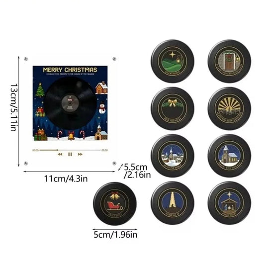 Programmable Fridge Magnet Acrylic 9 Programmable Discs Night Light NFC Induction Creative Musical Night Lamp Kitchen Decor