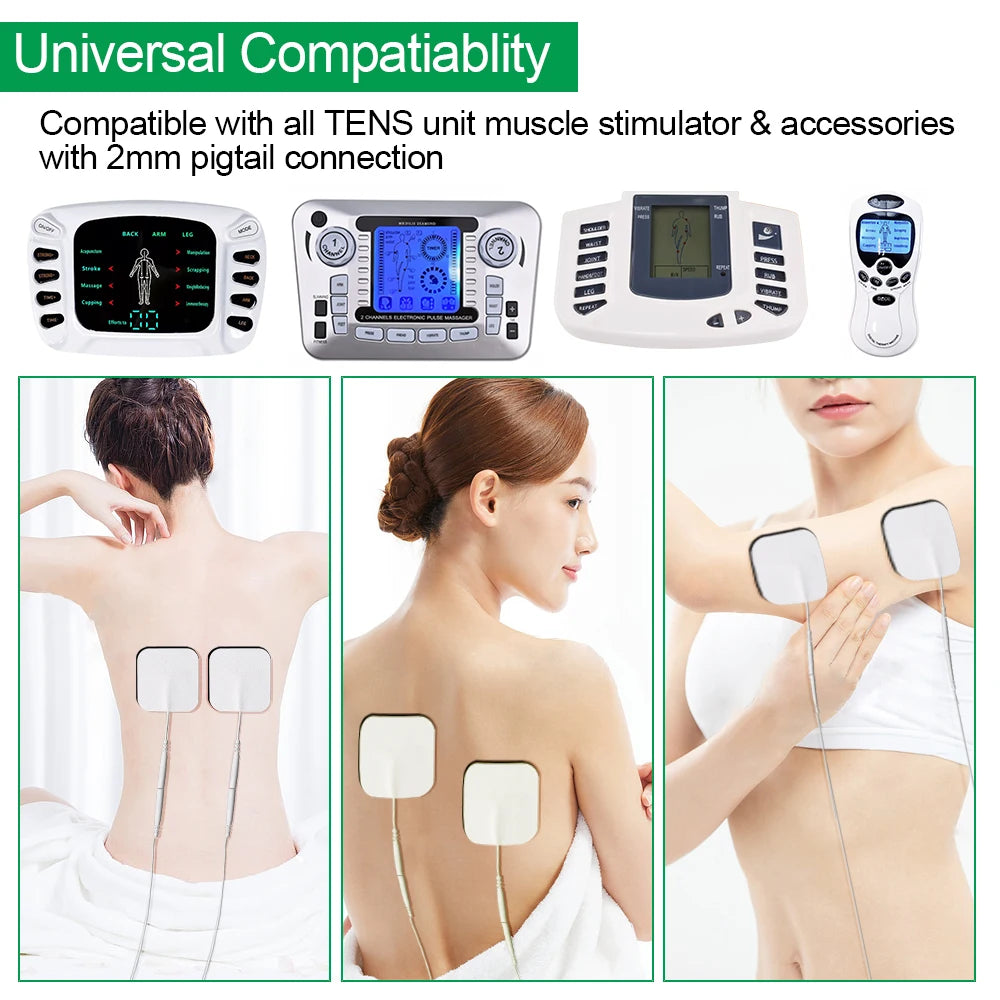 10/20pcs Electrode Pads TENS Unit Pads Reusable Latex-Free Replacement Pads Self Adhesive Pads for Tens Digital Machine
