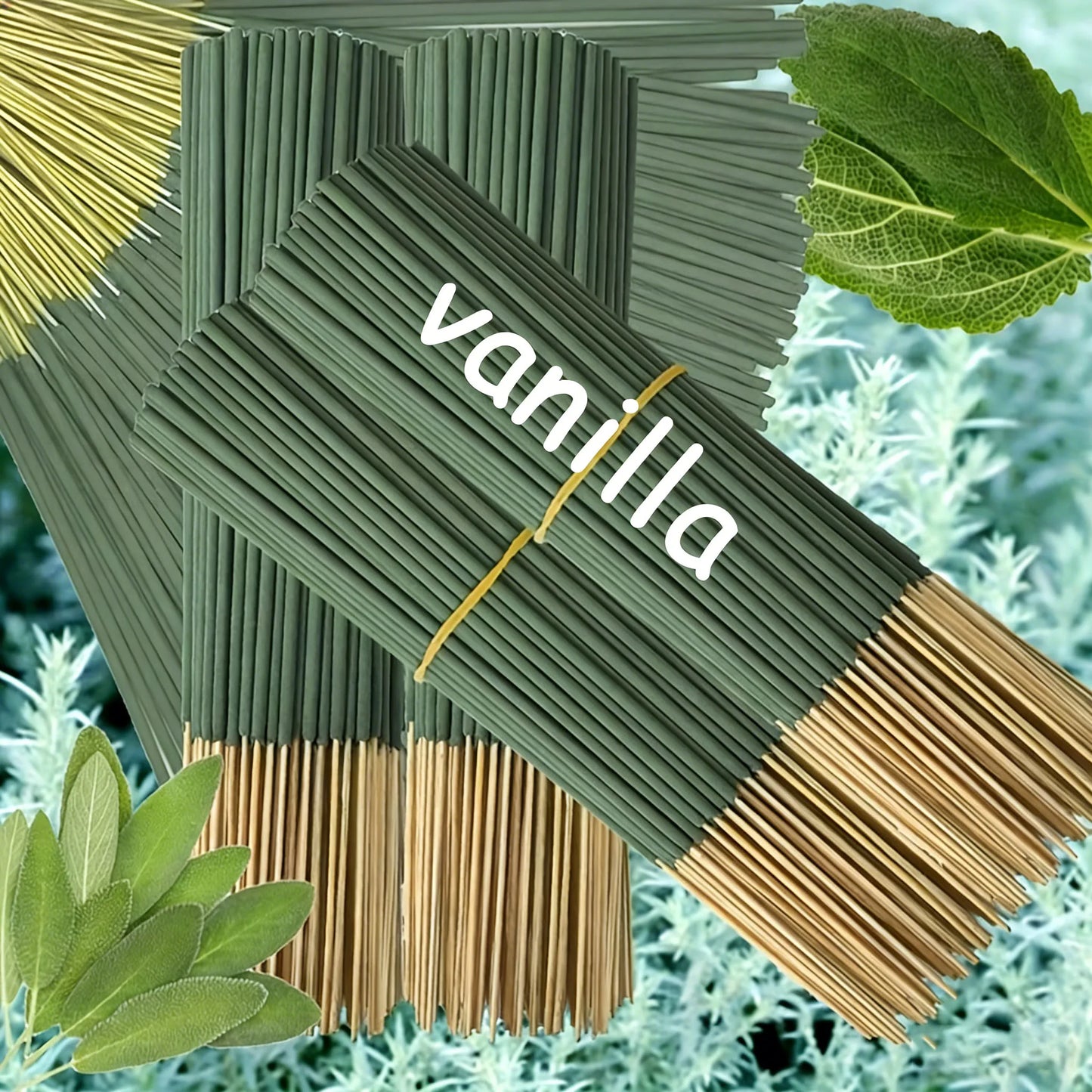 200 Sticks, Outdoor Extended-Lasting Incense Sticks, Mixed with White Sage, Rosemary, and Peppermint Essential Oils - 45 Minutes Burning Time - Perfect for Poolside, Patio, Porch, Deck, Camping, and Hiking, a Must-Have Incense for Camping