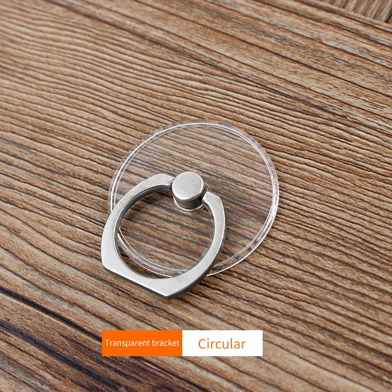 Clear Cat Finger Ring Mobile Phone Stand Holder For iPhone XS Huawei Samsung cell Smart Round Phone Ring holder Car Mount Stand
