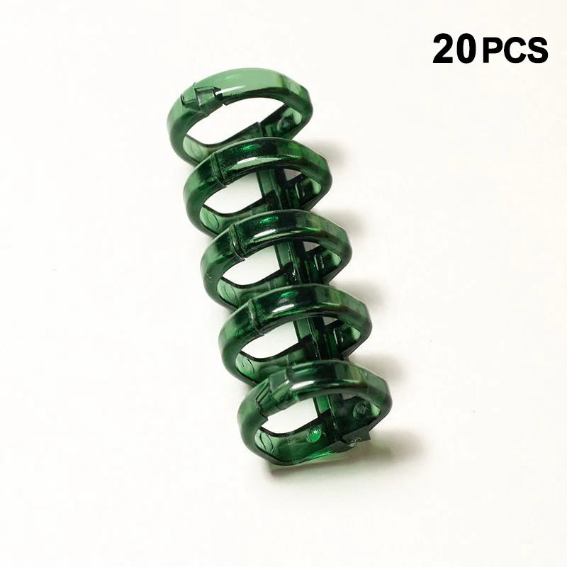 20PCS 5hole Loose-leaf Binder Ring Notebook Spring Spiral Rings Binder Strip Buckle Clip Binding Clip School Supplies Stationery