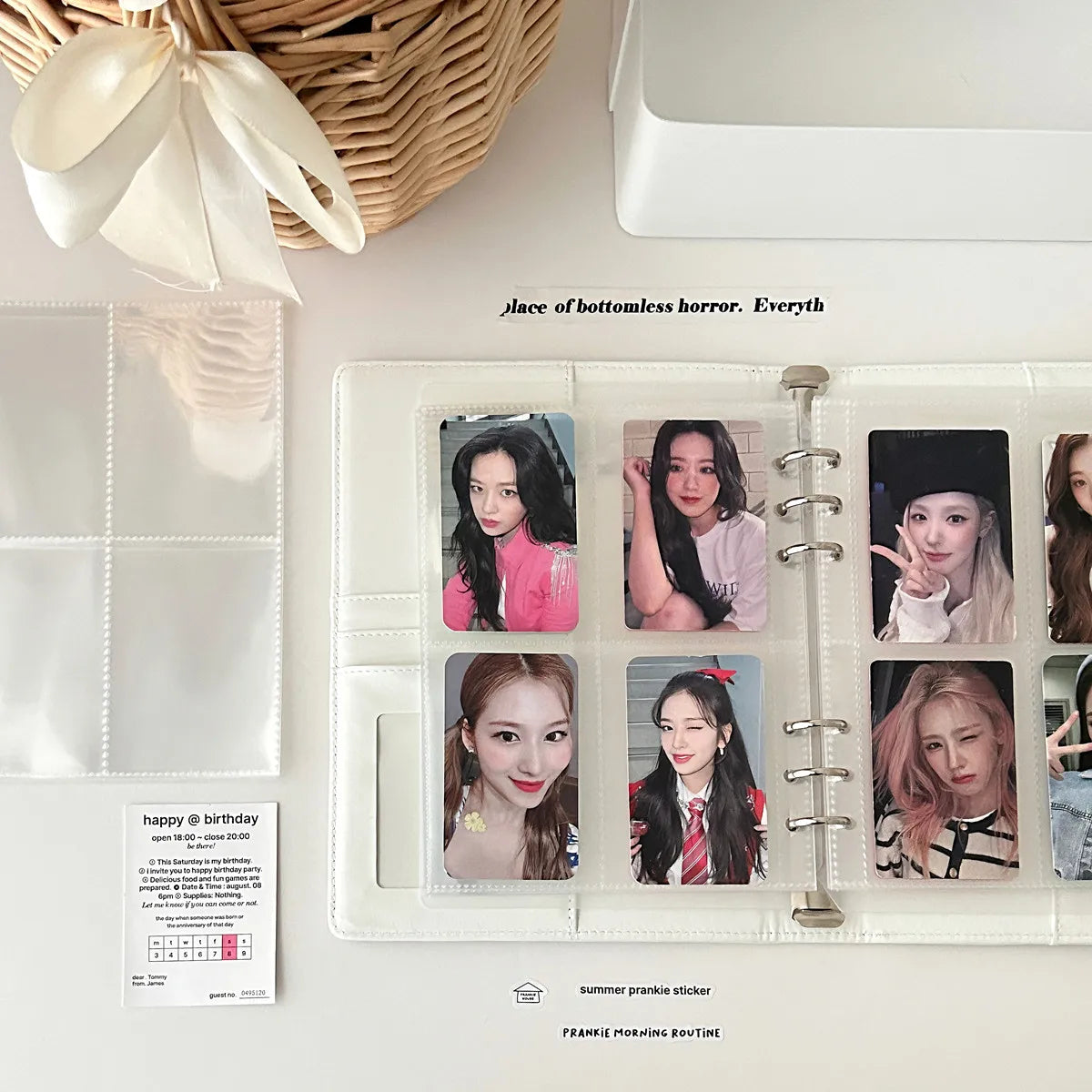MINKYS Original Design Starrry Star PU A5 Kpop Photocard Binder Collect Book Idol Photo Card Holder Photocards Album