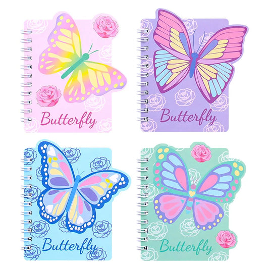 Weibo Creative Cartoon Coil Notebook Student Portable Butterfly Notebook Cute Small Gifts for Children Paper Gift