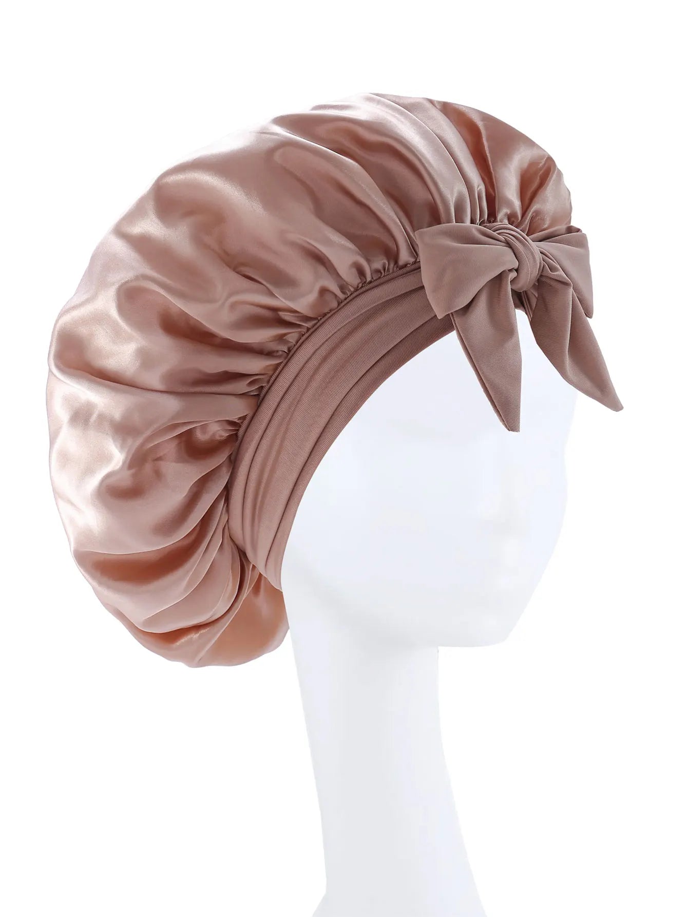 Silk Bonnet for Sleeping Women Satin Bonnet Hair Bonnet night sleep cap scarf wrap for curly hair With Tie Band for Curly Ha