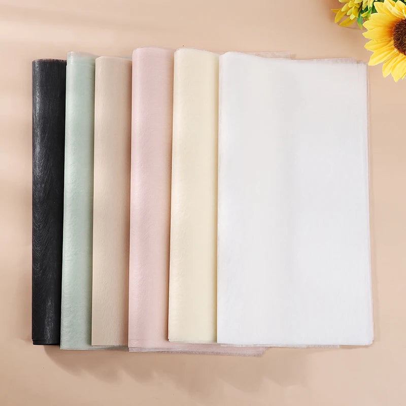 40pcs Tissue Paper Florist Flower Wrapping Paper DIY Handmade Bouquet Crafts Gifts Packaging Wedding Party Supplies