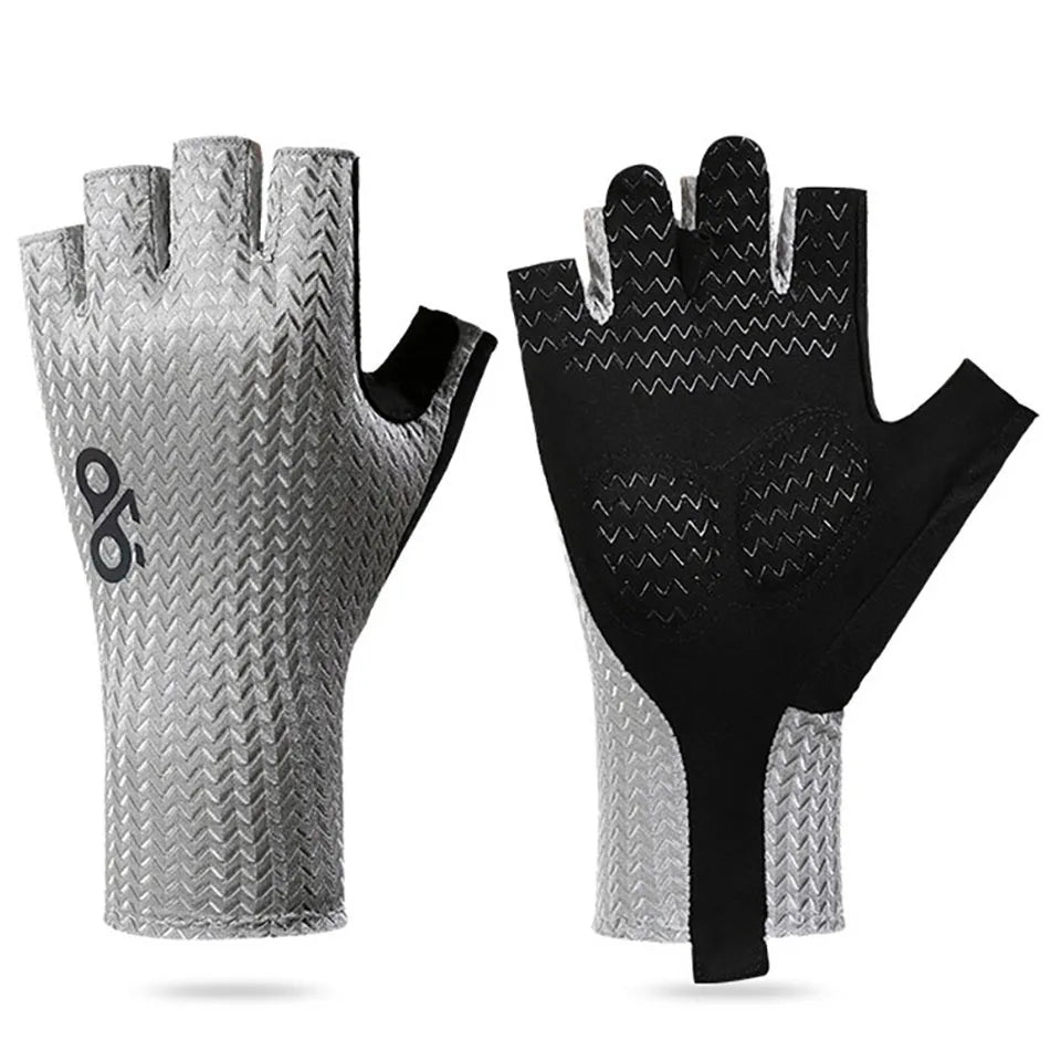 GTUBIKE Summer Breathable Half Finger Cycling Gloves Ultralight Road Bike Gloves Anti-Slip Silicone Pad Cooling Sport Gear