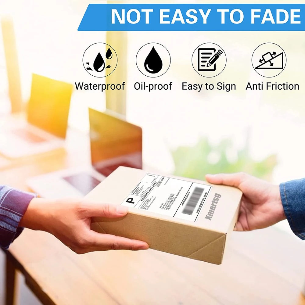 4x6inch Thermal Printer Papers 100x150mm White Labels Sticker For Shipping Labels DHL UPS Express LOGO Barcode For P50/D100/D200