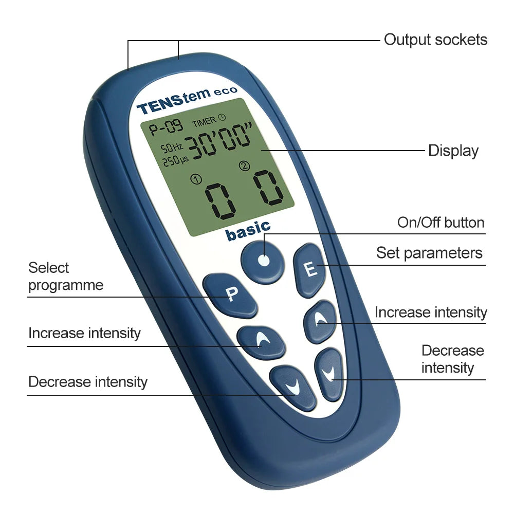 Tens Unit Muscle Stimulator 16 Massage Mode Tens EMS Machine Device Touchscreen Massager Intensity Deep Tissue Shoulder Pain Rel