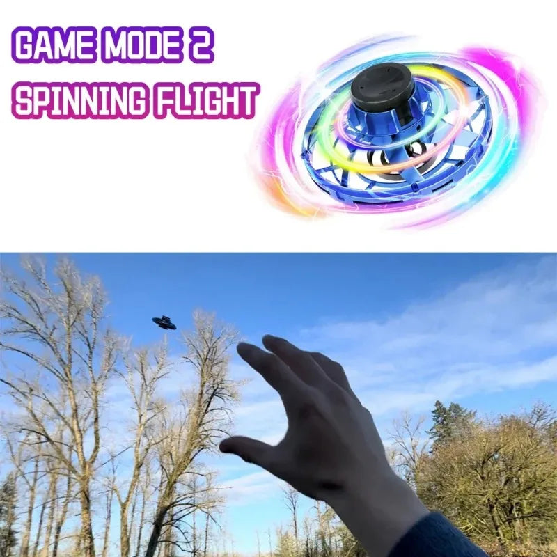 Rechargeable LED Blue Rotating Hover Flying Ball Toy Magic Hand Controlled UFO Induction Levitation Ball Kids Boys Girls Indoor
