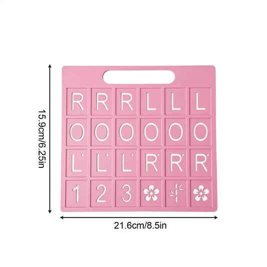 Solo Mahjong Board, 24 Slots Portable American Fun Games Mahjong Practice Board Training Tool for Vacation Camping Holiday