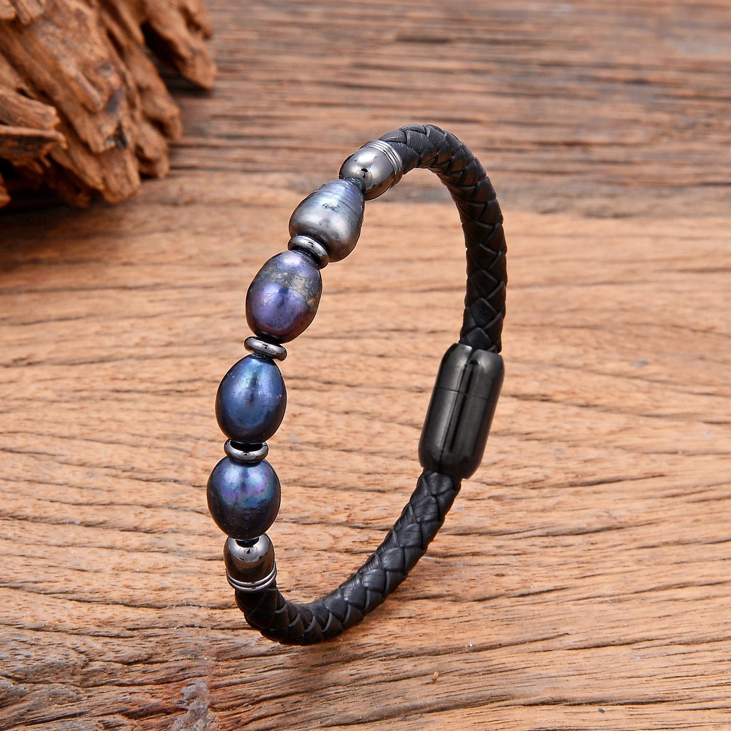 Real Natural Freshwater Pearl Bracelet, 2022 New Fashion Charm Leather Bracelet For Women, High Quality Baroque Wedding Jewelry
