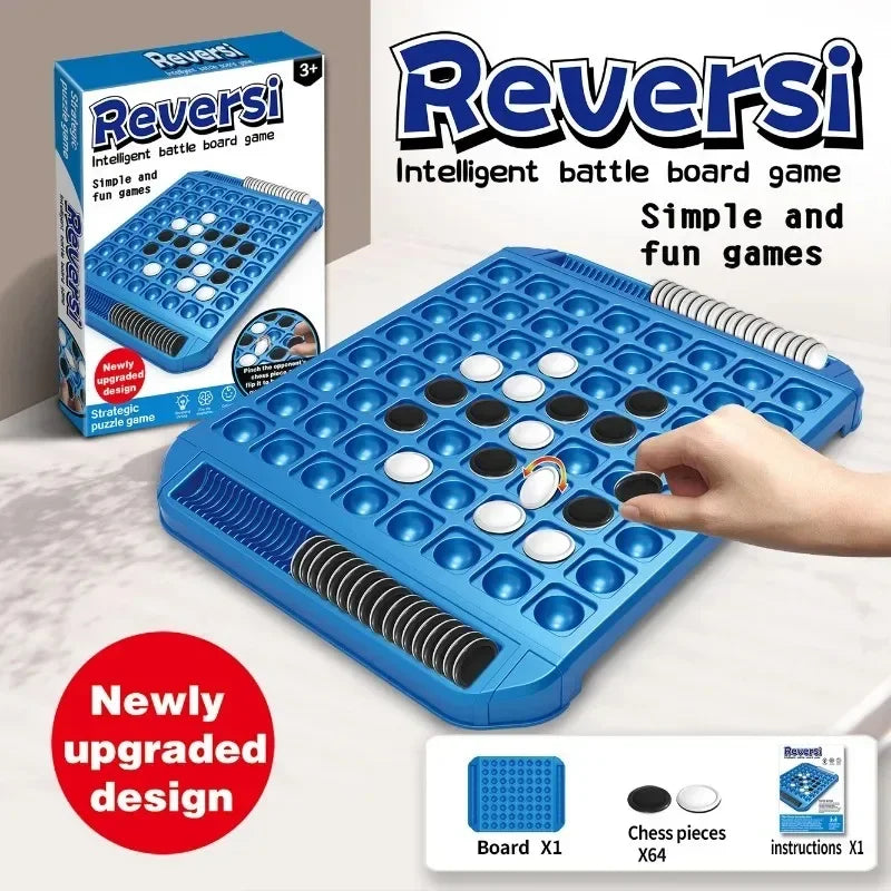 Dual-Side Flip Board Game – 2 Player Strategy & Logic Training Toy