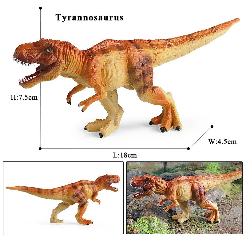 Oenux Jurassic Dinosaur Figurines T-Rex Velociraptor Spinosaurus Dilophosaurus Animal Model Action Figures Collection Kid Toy