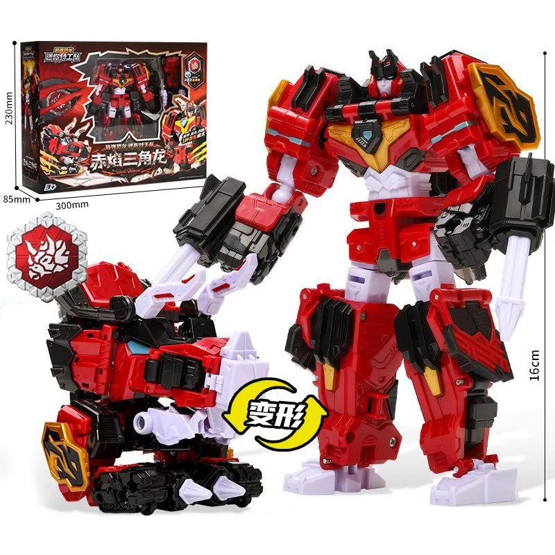 MiniForce Dinoid Warrior BURSTER GIGA Transformation Robot Dinosaur Model Mini Force Deformation Headbot Giganoto Dino Toys