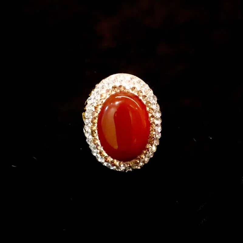 Natural Amethyst Freshwater Pearl Finger Rings Handmade Rhinestone Quartz Sudan Stone Jewelry for Women Mix Design Gemstone