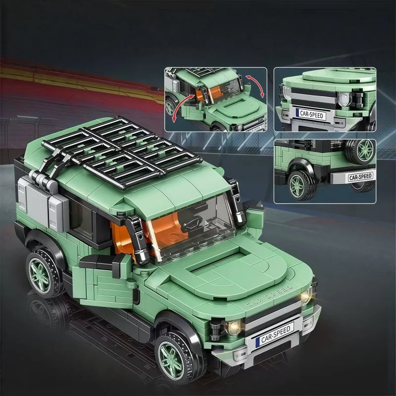 City Adventure Off-Road Vehicle Building Blocks, Collectible Car Model, STEM Assembly Toy for Teens